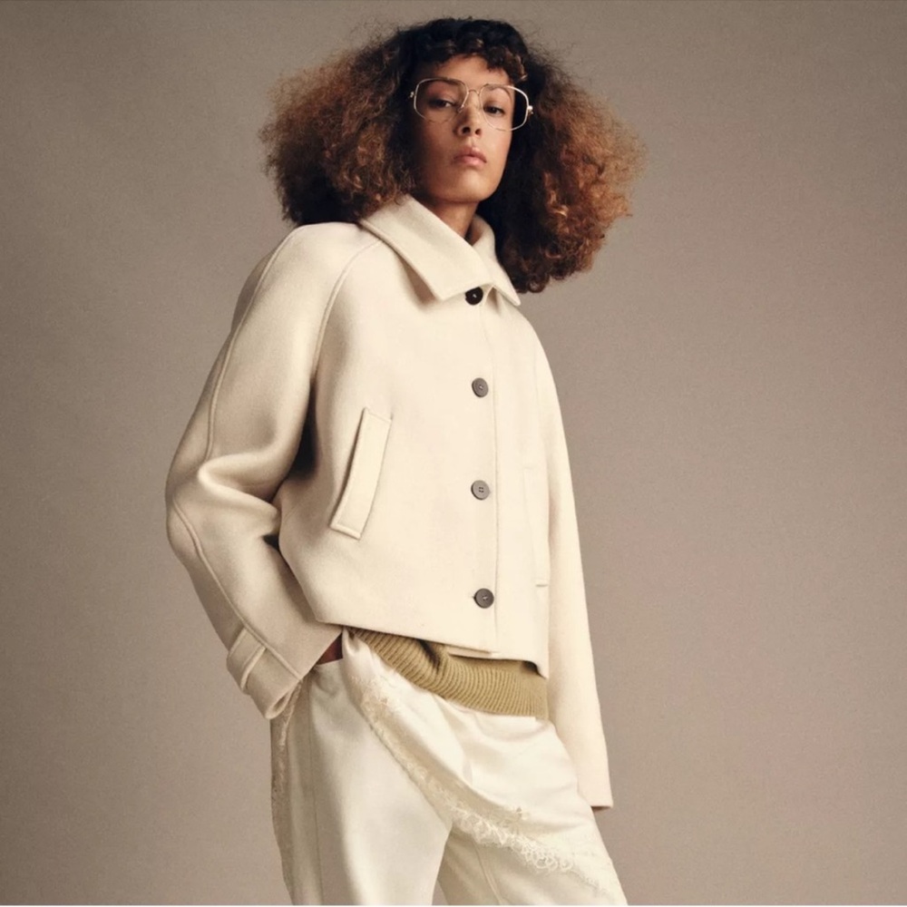 ZW COLLECTION WOOL SHORT COAT